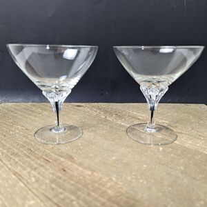 Belfor Exquisite Crystal Glasses, Belfor martini glass set of 2